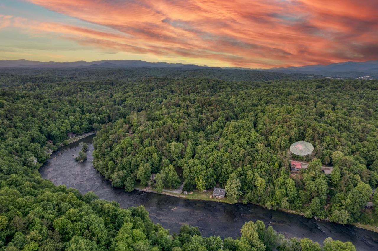 Trout N' About Your Blue Ridge Mountains Retreat, Hot Tub + Game Room! Ellijay Eksteriør bilde