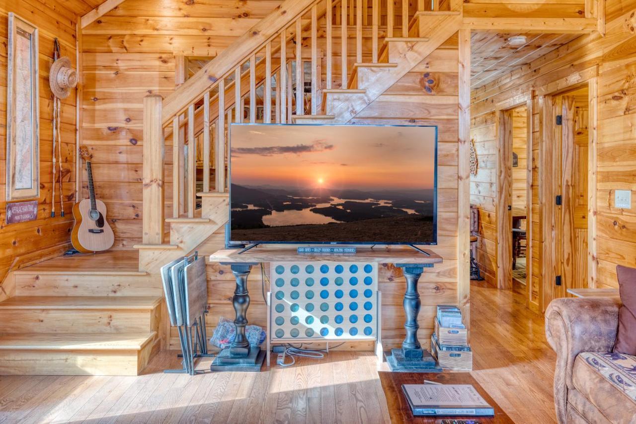Trout N' About Your Blue Ridge Mountains Retreat, Hot Tub + Game Room! Ellijay Eksteriør bilde